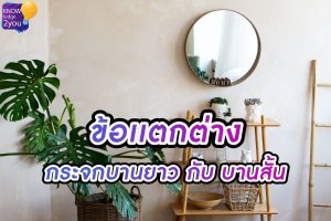 กระจก บานยาว VS กระจกบานสั้น เเบบไหนดีกว่า?