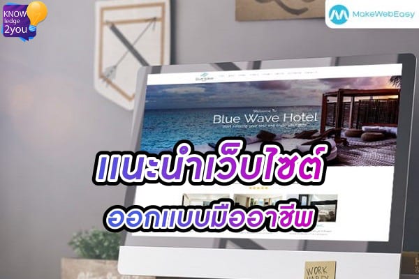 ใช้บริการ รับจ้างออกแบบเว็บไซต์ แบบมืออาชีพ